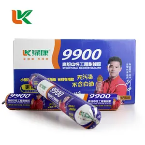 Weather resistance adhesives neutral structural silicone sealant marble glue for installing pvc marble wall panel sun room