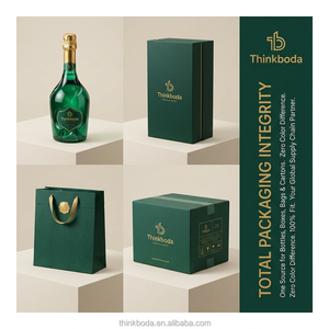 Caja de Regalo para Vino en Forma de Libro de Lujo Azul Medianoche, Cierre Magnético, Forro Radiante en Oro Rosa, para Regalos de Aniversario VIP de Alto Nivel - Product Image 6
