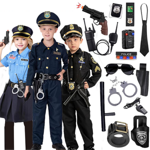 Nuevo <span class=keywords><strong>Disfraz</strong></span> de Policía para Niños, Uniforme de Juego de Rol, Personaje de Anime, <span class=keywords><strong>Disfraz</strong></span> para Fiesta de Halloween - Product Image 1