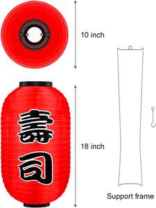 Linternas plegables para exteriores, decoraciones para restaurante de <span class=keywords><strong>Sushi</strong></span>, <span class=keywords><strong>Bar</strong></span> de <span class=keywords><strong>Sushi</strong></span> tradicional, restaurante <span class=keywords><strong>Ramen</strong></span>, linternas de seda japonesas - Product Image 3