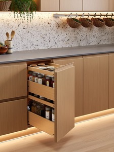 Natural-style Solid Wood Classic Kitchen <strong>Cabinet</strong> Panels Double <strong>Door</strong> <strong>Wall</strong> <strong>Cabinet</strong> <strong>Doors</strong> and Drawers for Home Use - Product Image 4