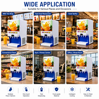 OEM Aanrechtmodel Koude Drankendispenser 4 Spuitmonden Automatische Meng- en Fruitpersmachine Fruitdrank Dispenser