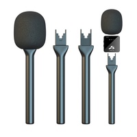 Adaptateur sans fil portable en alliage d'aluminium pour microphone à condensateur avec clip pour DJI OEM