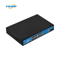 Switch PoE Gestionado Inteligente con IA de 16 Puertos Gigabit, Gestionado en la Nube 802.3af/at, Control por Aplicación, Solución de Red para Pequeñas y Medianas Empresas