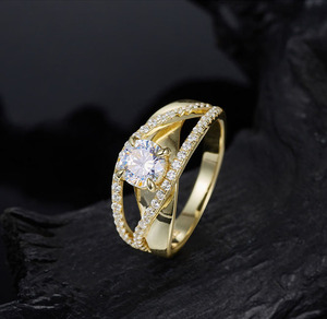 2026 <b>Cross</b> Twisted S925 Sterling <b>Silver</b> Moissanite <b>Ring</b> Luxury Proposal Anniversary Gift Versatile <b>Silver</b> Finger <b>Ring</b> For Women - Product Image 5