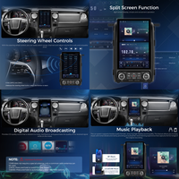 Podofo 12.95'' Écran tactile 2K Incell pour Ford F150 2013-2014 Autoradio CarPlay/Android Auto sans fil 4+64G 8 cœurs DSP 4G LTE