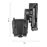 Support de manchon tactique rotatif à 360 degrés, accessoires de ceinture de travail robustes et résistants à l'usure