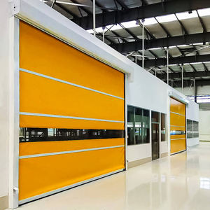 Puerta Enrollable de <span class=keywords><strong>PVC</strong></span> Resistente a los Rayos UV de Alta Velocidad - Puerta de Cortina Transparente para Cuartos Limpios e Instalaciones de Almacenamiento Seguro - Product Image 3