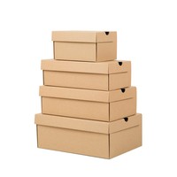 Boîtes cadeaux personnalisées en papier kraft pour chaussures de boxe, boîtes cadeaux pliables rigides avec gaufrage pour chaussures femme et homme
