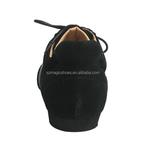 Scarpe da ballo Wedopus Alex Line <span class=keywords><strong>Dance</strong></span> scarpe da ballo con suola in pelle Unisex in pelle scamosciata scarpe da ballo nere leggere per ballare da donna - Product Image 4