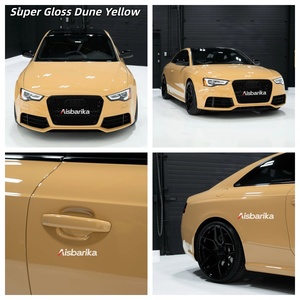 <span class=keywords><strong>Film</strong></span> de protection de voiture PET Full Body Tint Super Gloss Khaki Milan/<span class=keywords><strong>Dune</strong></span> Yellow, vinyle de changement de couleur, vinyle sans bulles, 1,52*17m - Product Image 6