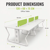 Bureau classique à Double Design, bureau d'ordinateur, vente en gros, Table de gestionnaire de réunion personnalisée, mobilier de bureau