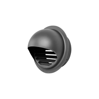 Grille d'aération murale extérieure en acier inoxydable 304 épaissi, persienne coupe-vent pour hotte de cuisine et extracteur de salle de bain