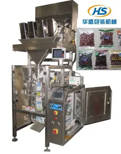 Máquina de llenado y embalaje de partículas de pesaje automático, multifuncional, de 4 cabezales, para embalaje de granos de soja