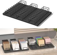 Présentoir de carreaux en céramique à 30 emplacements, support métallique pour comptoir, présentoir d'échantillons pour porte d'armoire en pierre, support d'affichage pour salle d'exposition