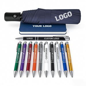 Bolígrafo de Metal de Aluminio con Logotipo Personalizado para Regalos Empresariales al por Mayor, Bolígrafo con Ancho de Escritura Personalizado - Product Image 1
