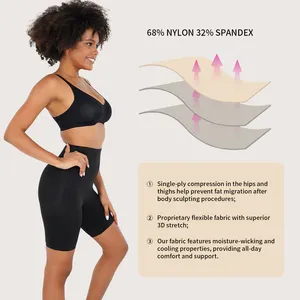 Pantaloncini a vita alta S-SHAPER senza cuciture per donne che dimagrisce biancheria intima a vita alta con pantaloni aderenti