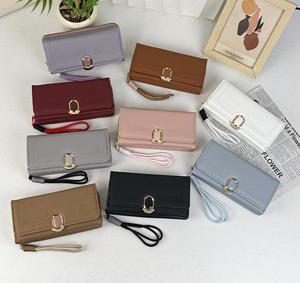2026 New Women's Pu Leather Wallet Lightweight Long Clutch <b>Bag</b> with Polyester Lining Multi-Functional <b>Coin</b> Card Holder - Product Image 1