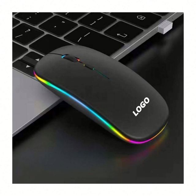 2026 Wholesale 2026 Ready to Ship Silent Illuminated Bluetooth Wireless Mouse Promotional Business Gift for Office Gaming Laptop