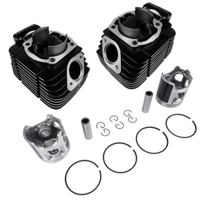 高性能 1973-1975 64mm ヤマハ RD350 2ストローク シリンダーピストン オートバイ シリンダーピストン ガスケットリングキット - Product Image 3