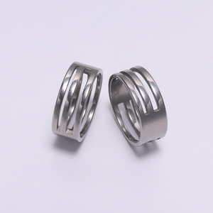 Outil de mesure de taille de bague en acier inoxydable pour la fabrication de bijoux, forme ronde AC0333 - Product Image 3