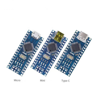 YXW CH340G Nano V3.0 ATmega328 untuk - Papan Pengembangan Tertanam yang Kompatibel dengan Antarmuka Mini/Type-C/Micro USB