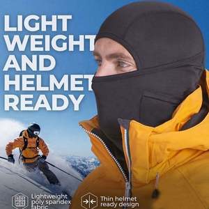 Balaclava en polyester pour moto, masque de ski personnalisé avec logo, sports d'hiver en plein air, casquette unisexe - Product Image 3