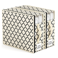 Ensemble de draps de lit pliable pour la maison organisateur de placard Cube literie housses de couette boîte de rangement drap de lit boîte d'emballage