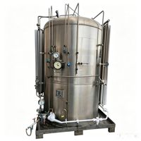 Tanques pequeños de almacenamiento de oxígeno líquido, nitrógeno y argón a baja temperatura, recipientes a presión de acero al carbono usados