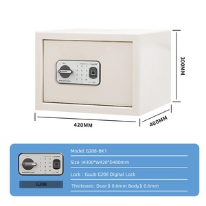 Guub G208-BK1 Smart Digital Password Lock pour une utilisation au bureau avec <span class=keywords><strong>reconnaissance</strong></span> d'empreintes digitales pour la boîte à documents confidentiels - Product Image 4