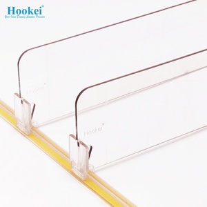 10 Pieces Per Set Hookei Supermarket Retail Store Acrylic <b>Plastic</b> Shelf Divider for Shop Shelves - Product Image 6