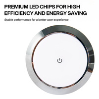 12V 24V RV LED rond tactile plafonnier avec puces à diodes camping-car camping-car caravane intérieur dôme lampe bateau cabine éclairage