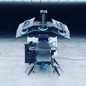 <span class=keywords><strong>Cluvens</strong></span> Chaise de bureau ergonomique entièrement inclinable Cockpit pour 3 ou 5 moniteurs Station de travail à gravité zéro Chaise Scorpion <span class=keywords><strong>Cluvens</strong></span> - Product Image 3