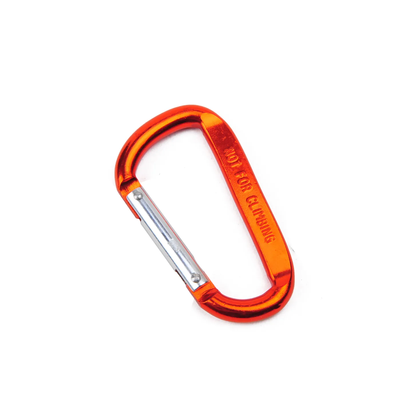 מכירה לוהטת סיטונאי carabiner צורת D באיכות גבוהה לוגו מותאם אישית הצמד וו Carabiner