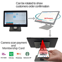 Terminal POS Android de 10.1 Pulgadas, 4GB+64GB, Pantalla Táctil, Caja Registradora, Soporte Plegable, Doble SIM, WiFi, Bluetooth, para Tiendas Minoristas, Fabricante OEM ODM