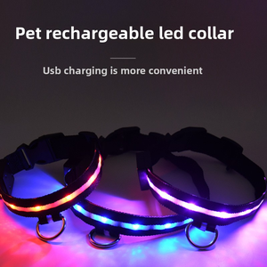 Collar electrónico LED para mascotas, con recarga de flash ajustable, collares para mascotas, collares LED reflectantes para perros, productos nocturnos antipérdida para perros - Product Image 3