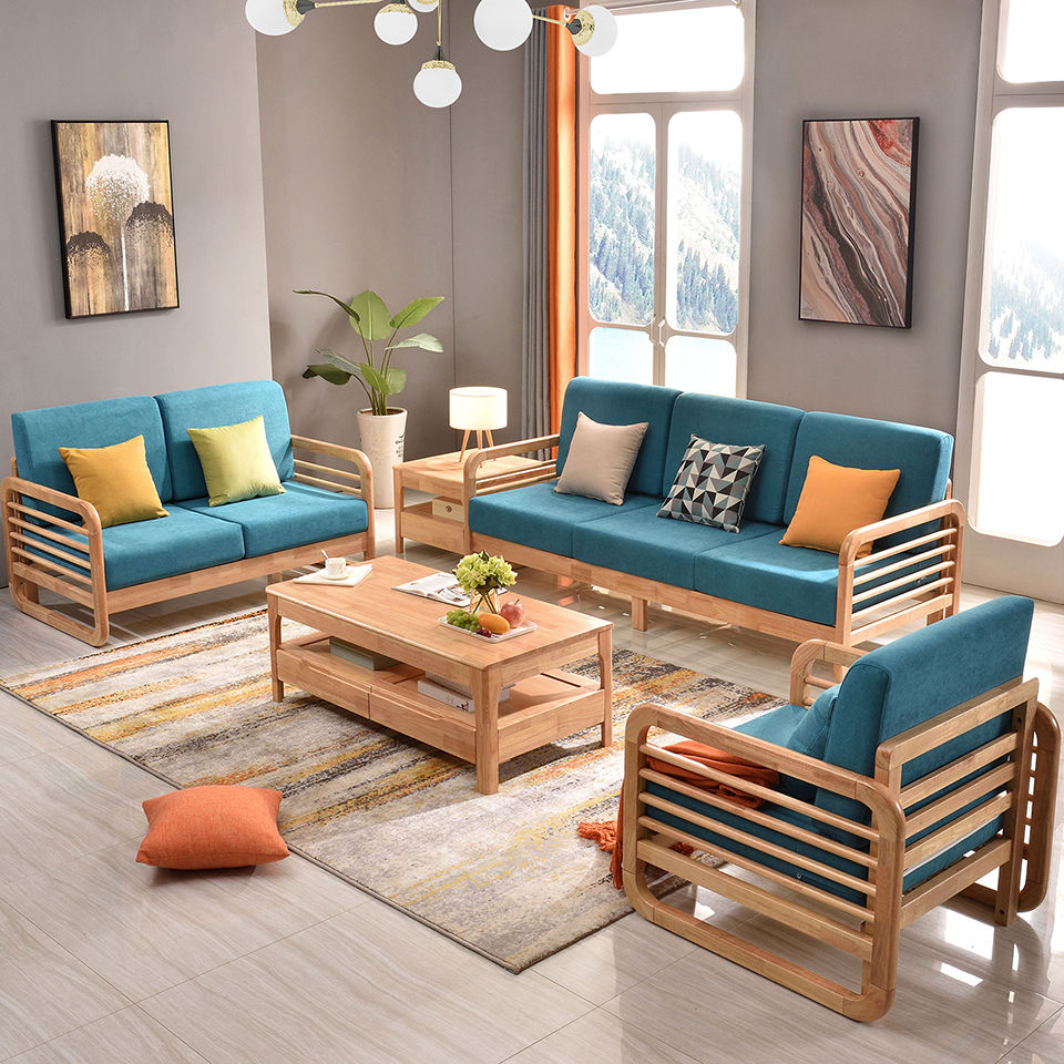 Burlywood+ Lake blue seater