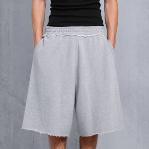 Custom 100% Cotton French Terry Baggy Sweat Shorts Men 420Grams Heavy Weight Joggers Shorts Plus Size Men's Cargo <strong>Sweatshorts</strong> - Product Image 1