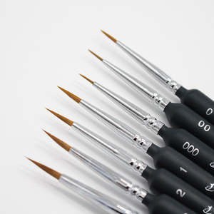 Nuovo arrivo pennelli multifunzione in miniatura manico in <span class=keywords><strong>legno</strong></span> spazzole porcellane dentali - Product Image 4