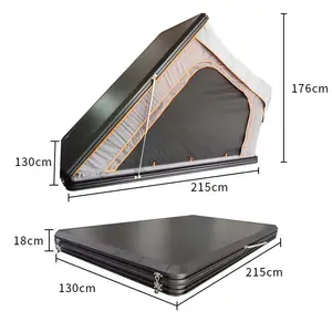 Nuovo Design triangolo Hardshell 1-2 persone a prova di lacrime robusto grande capacità Pop-Up tenda da tetto per veicoli overland