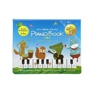 Aanpasbare Kinderen Vroeg Leren Piano Geluidsboek Interactief Engels Muziekboek Met Toetsenbord - Product Image 2