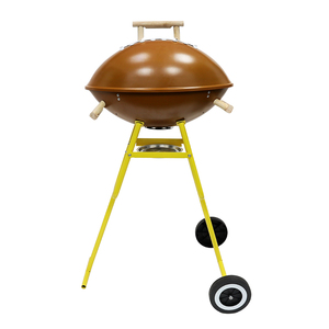 Mini barbecue portable en acier au charbon de bois, four à barbecue de style coréen moderne, émaillé en porcelaine, forme <span class=keywords><strong>ovale</strong></span>, pour extérieur - Product Image 5
