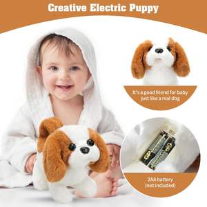 Walking Barking Tail Wagging Animal de peluche <span class=keywords><strong>Saint</strong></span> <span class=keywords><strong>Bernard</strong></span> Toy Puppy Electronic Interactive <span class=keywords><strong>Dog</strong></span> - Product Image 3