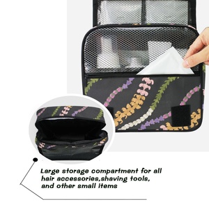 ALOHA Collection Travel Organizer Brushes Wash Bag Toiletry Bag Custom <b>Lei</b> Hawaiian Floral Hanging Travel Cosmetic Bag for Women - Product Image 5