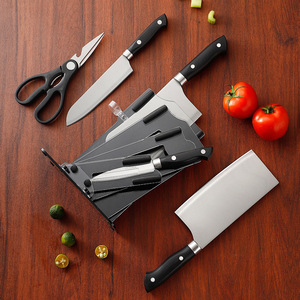 Juego de cuchillos de cocina de acero inoxidable de 6 piezas con cuchillos para carne y cuchillos para frutas para cocinar y picar - Product Image 2