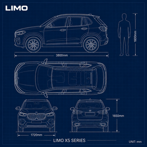 SUV Elettrico Premium per Pendolari Urbani, Auto Elettrica a 4 Ruote <span class=keywords><strong>LIMO</strong></span> X5, Veicolo EV Premium in Vendita all'Ingrosso OEM - Product Image 3