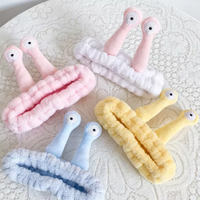 Serre-têtes élastiques en gros, motif dessin animé mignon, couleur bonbon, pour femmes, bandeaux amusants et créatifs pour spa, yoga, sport et douche