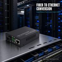 Convertisseur de média FTTH FTTB 10/100/1000M SFP Gigabit Fast Ethernet Fibre vers RJ45 Monomode Double Fibre SC 20KM Négociation Automatique
