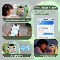 OEM Maßgefertigtes 12 Zoll AI Wisp Kaninchen Plüschtier mit LED-Augen, Bestseller Interaktiver Emotionaler Begleiter-Roboter, Elektronisches Haustier, Intelligenter Sprechroboter