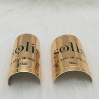 Autocollants 3d personnalisés en relief, logo métallique, feuille d'or pour bouteilles de parfum, étiquettes autocollantes